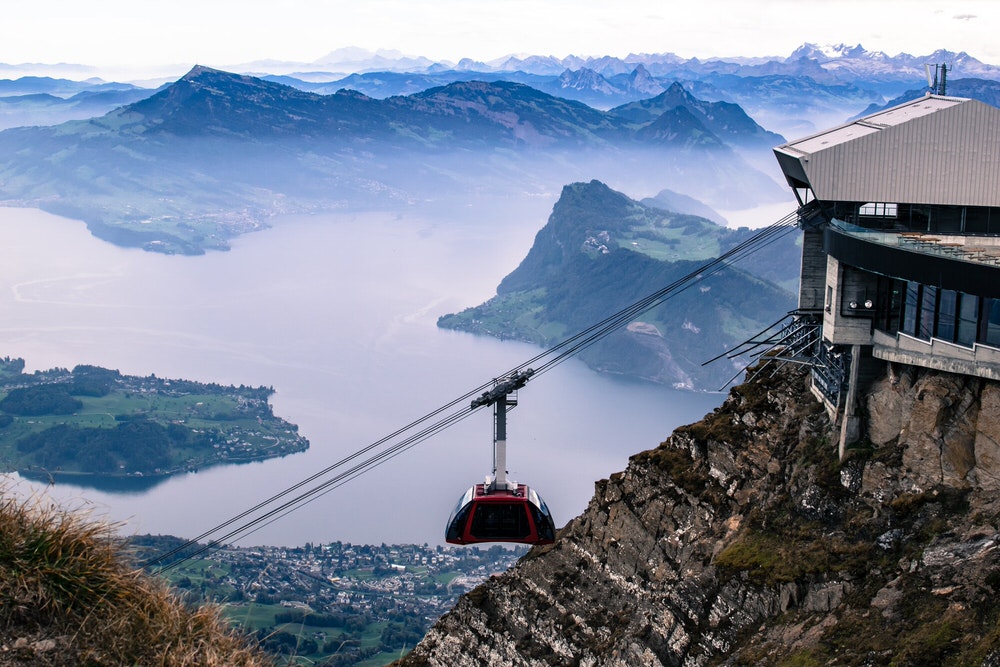 Unique Things to Do When You Elope in Switzerland - cable car ride