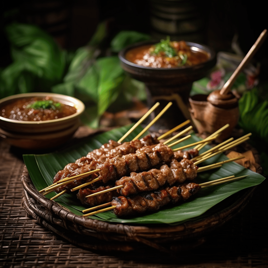 Balinese dishes to try on your elopement day - Sate Lilit