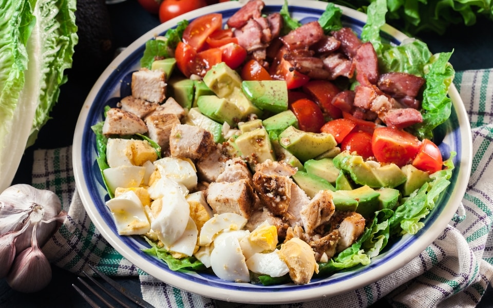 What to eat on your California elopement - cobb salad