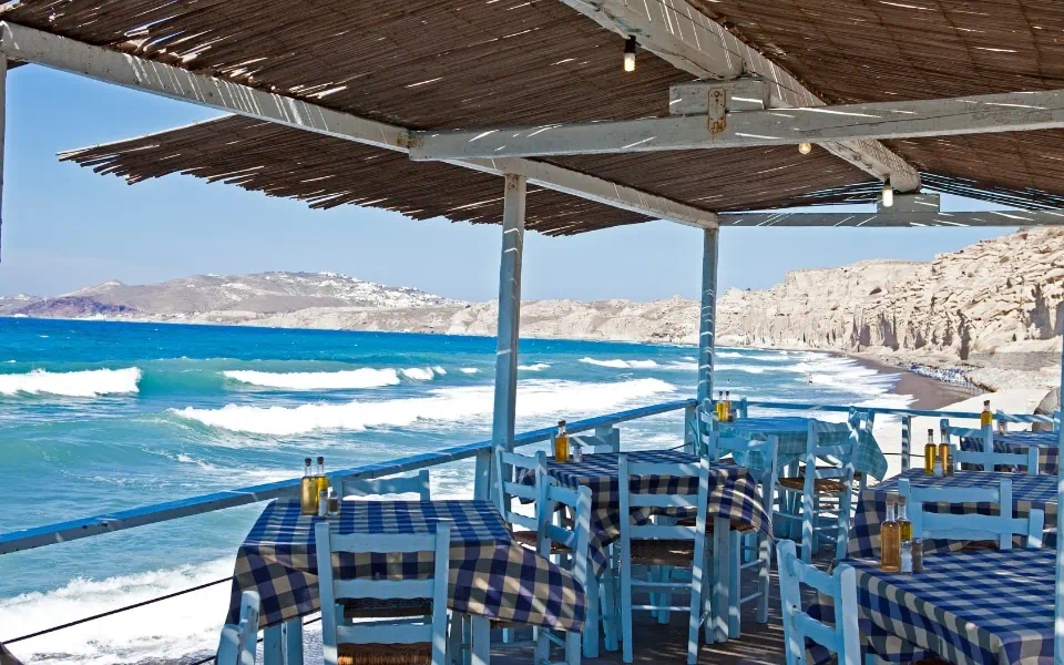 What to do on your Santorini elopement - explore the gastronomy