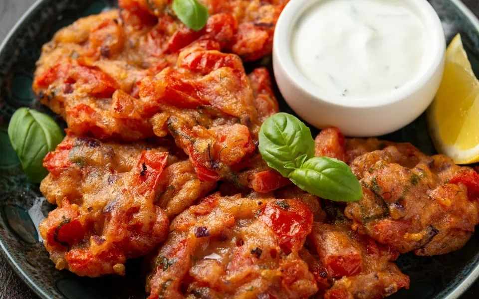 What to eat on your Santorini elopement - Tomatokeftedes