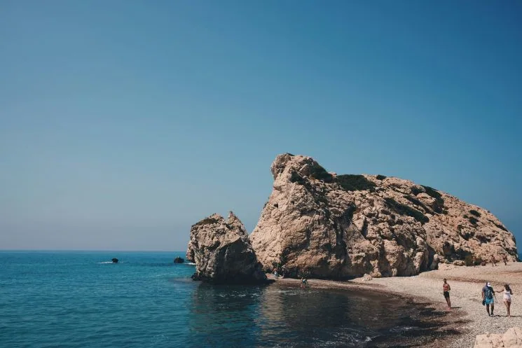 What to do during your Cyprus elopement - Swim at Aphrodite's Rock