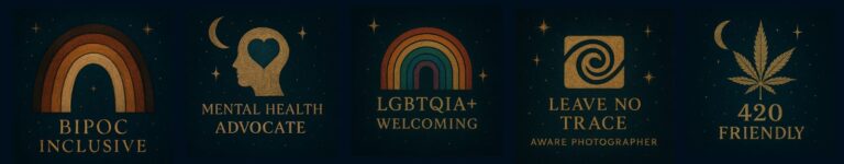 Zephyr & Luna - elopement photographer and guide embracing the leave no trace principles, LGBTQIA+ welcoming