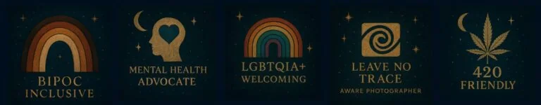 Zephyr & Luna - elopement photographer and guide embracing the leave no trace principles, LGBTQIA+ welcoming