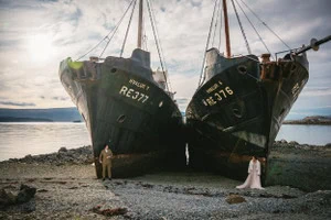 Couple sharing their heartfelt testimonial about Zephyr & Luna’s services.