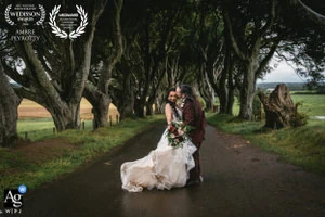 Smiling couple sharing their adventure elopement testimonial with Zephyr & Luna.