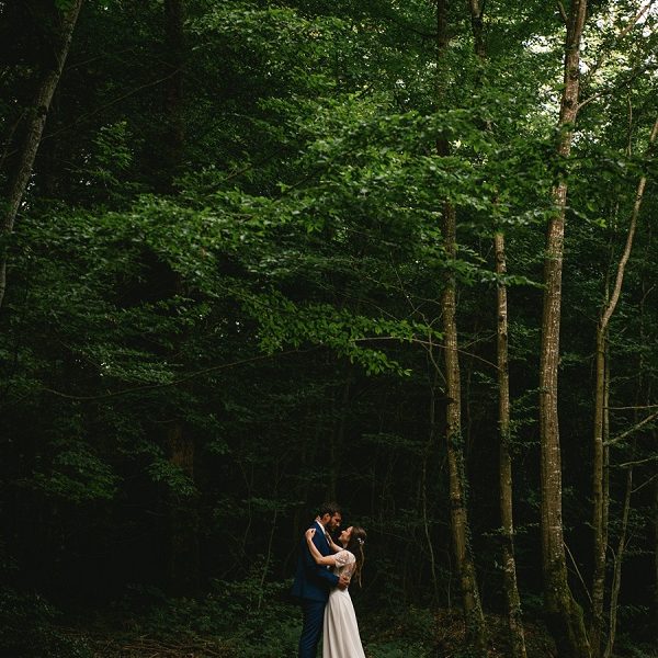 Adventure elopement photographer slideshow - forest elopement