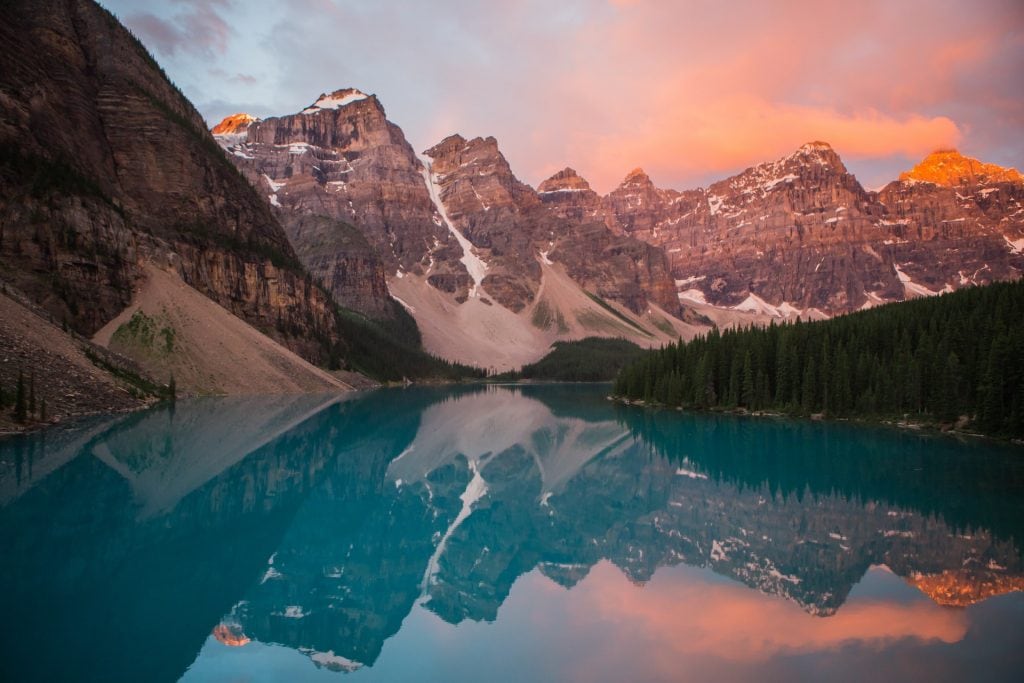 Where to get married in Banff - Moraine Lake