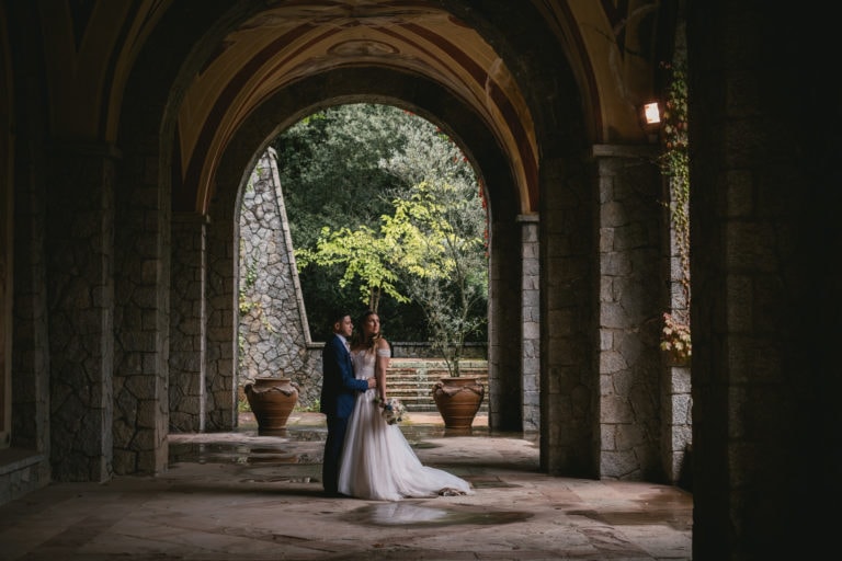 A fairytale elopement in a chateau in Barcelona