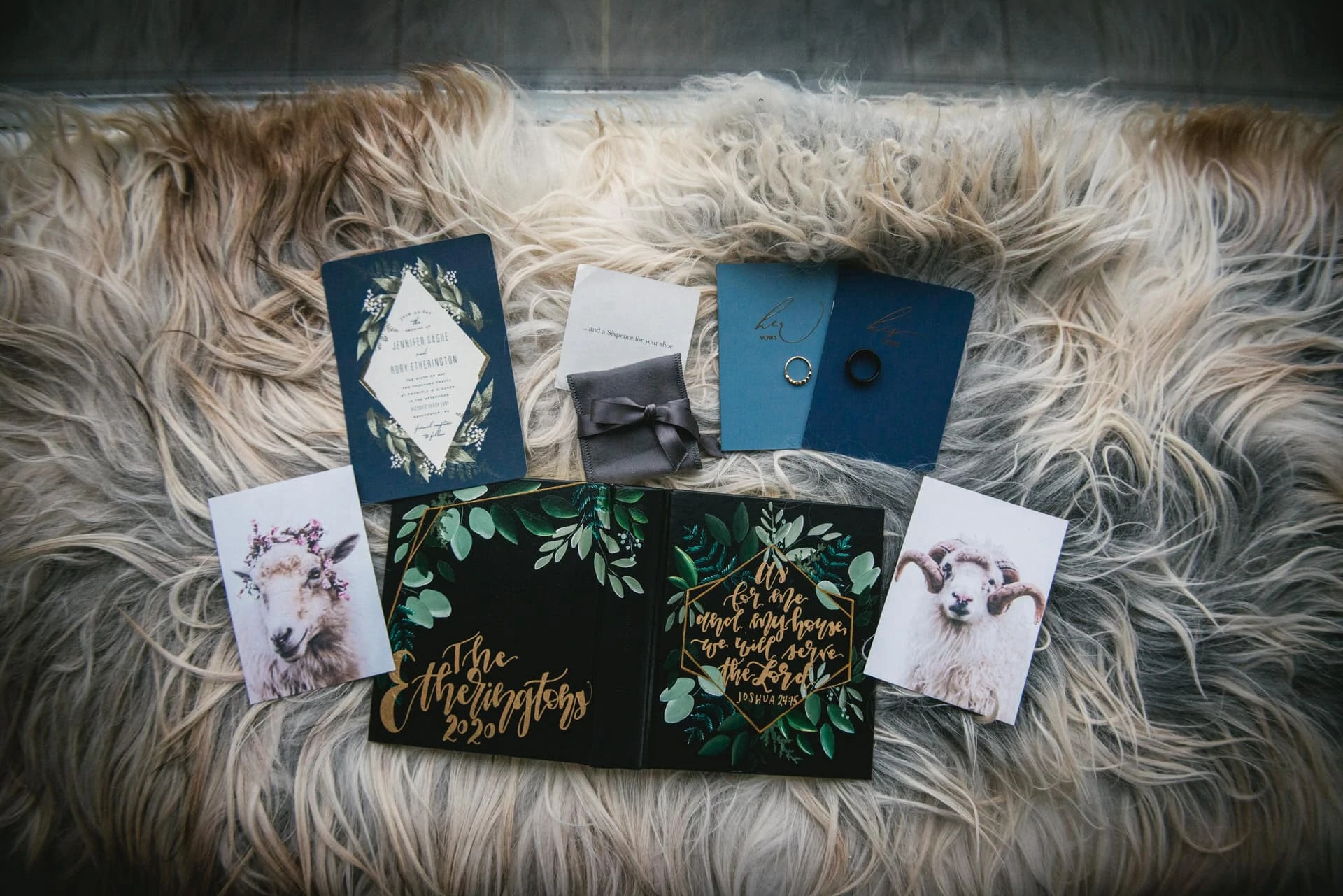 Wedding invitations for an elopement on the Faroe Islands