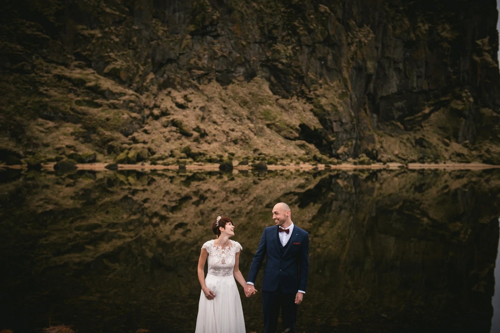 Elopement elopement on a cliff on the south coast