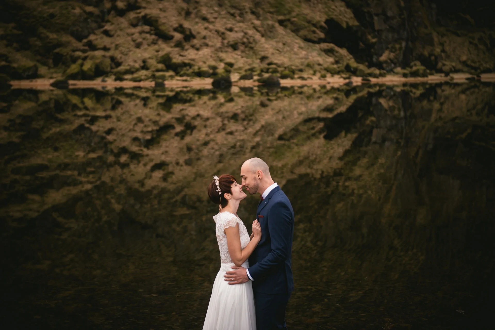 Elopement elopement on a cliff on the south coast