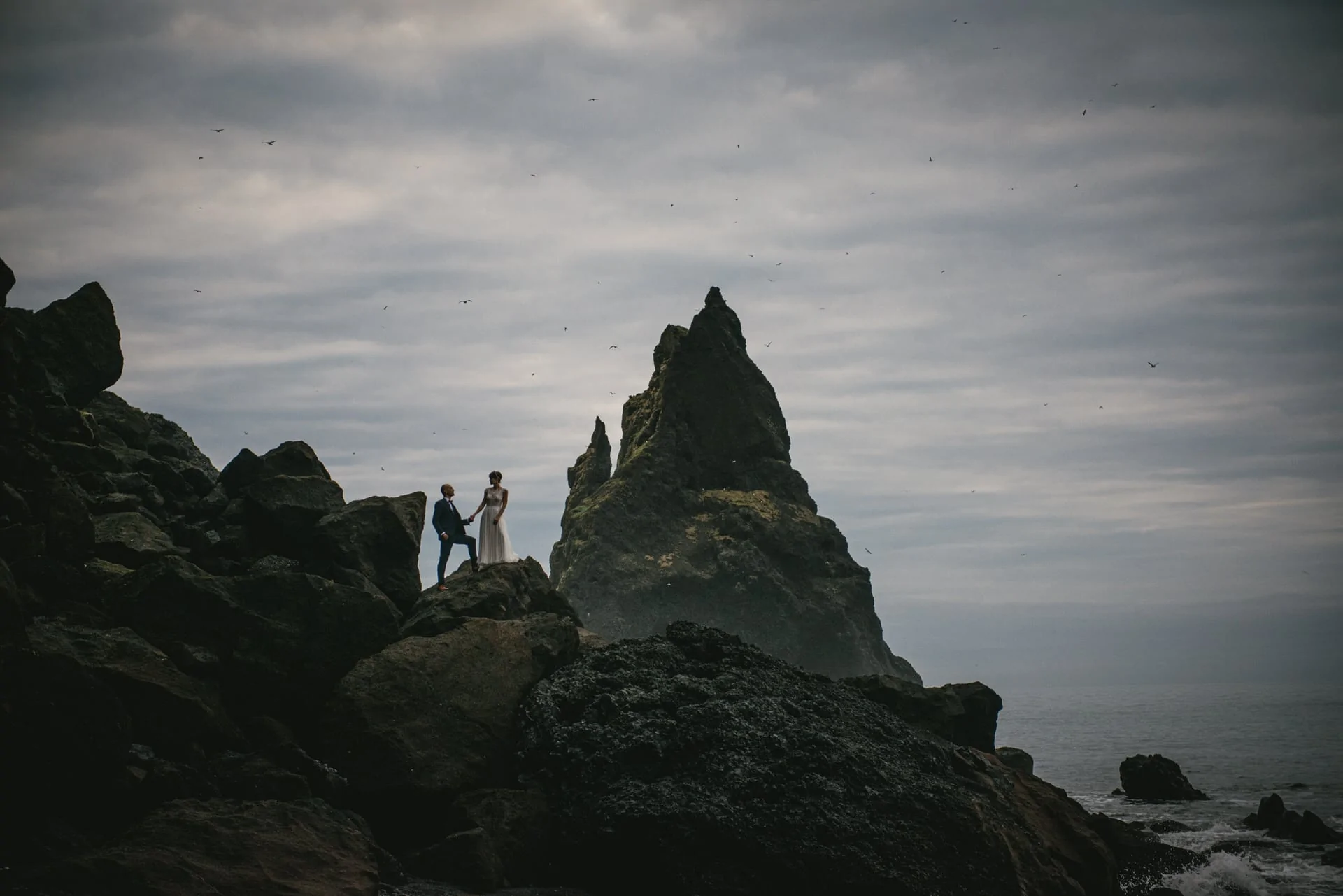 Reynifsjara beach elopement
