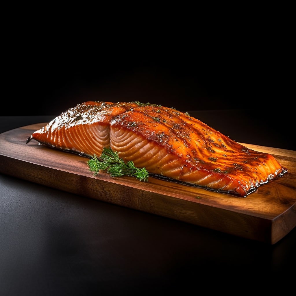 Washington state dishes to try on your elopement day - cedar plank grilled salmon