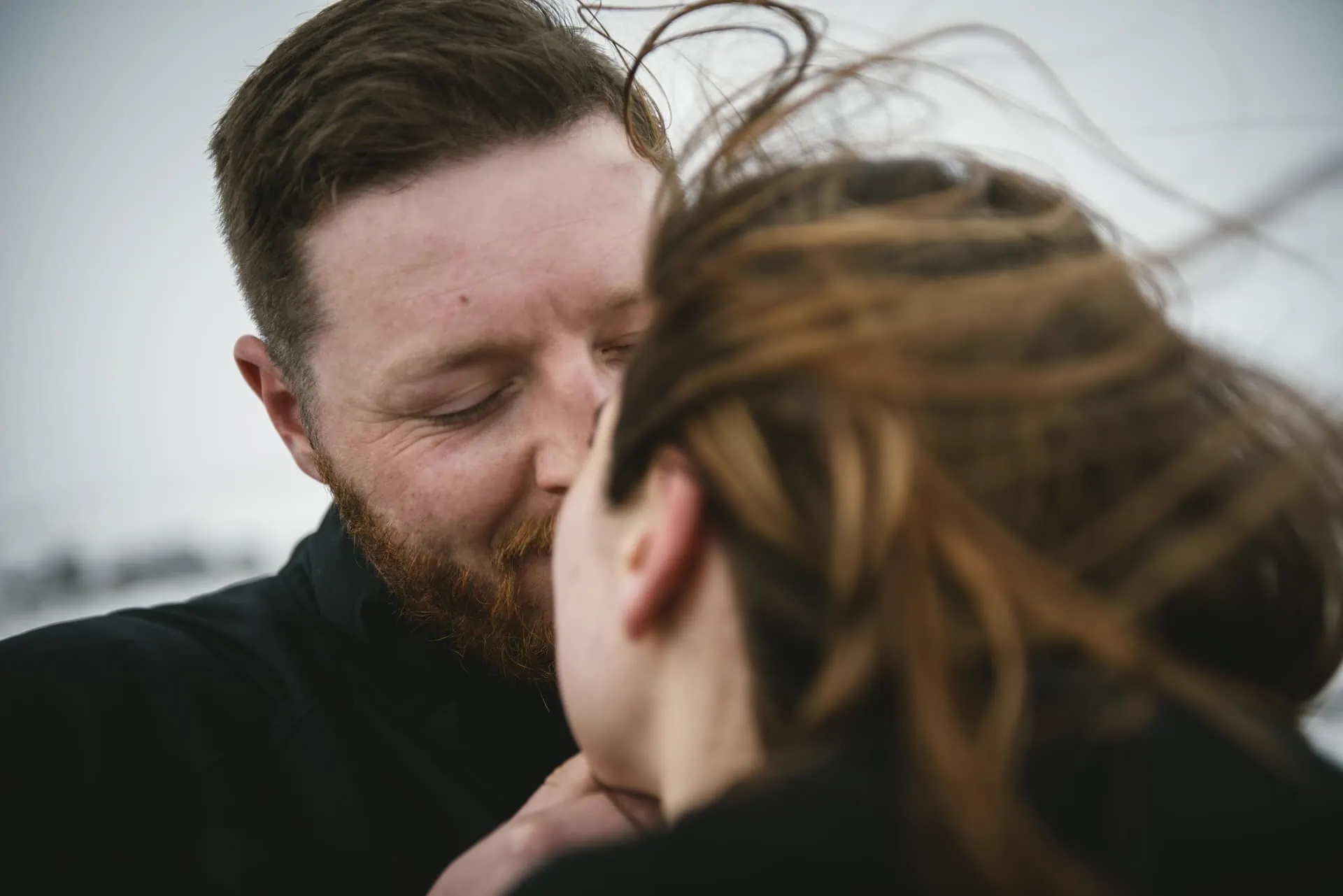 Couple photoshoot in Múlagljúfur Canyon