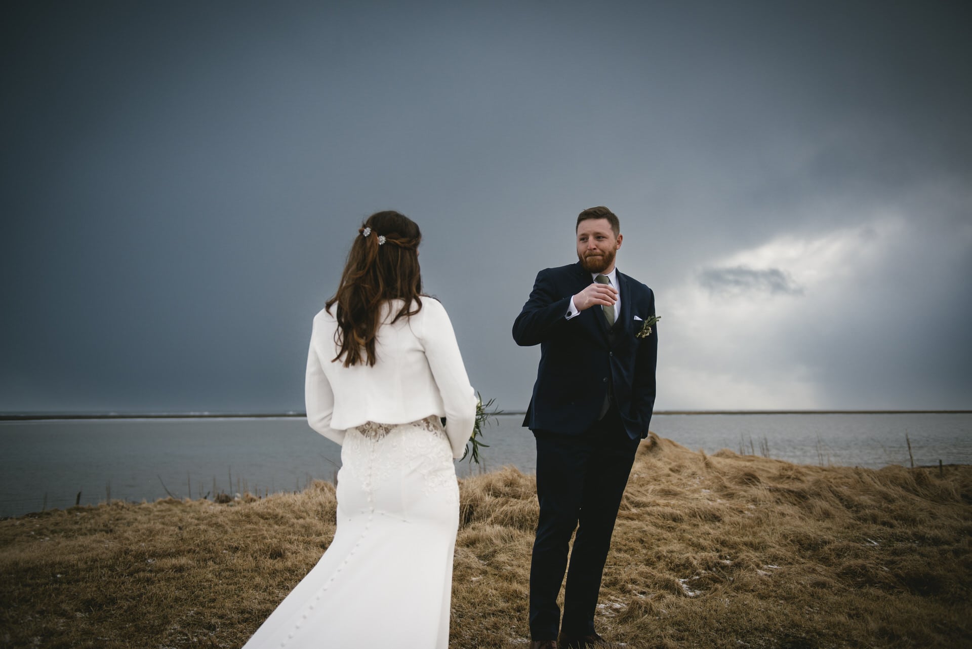 First look Iceland elopement