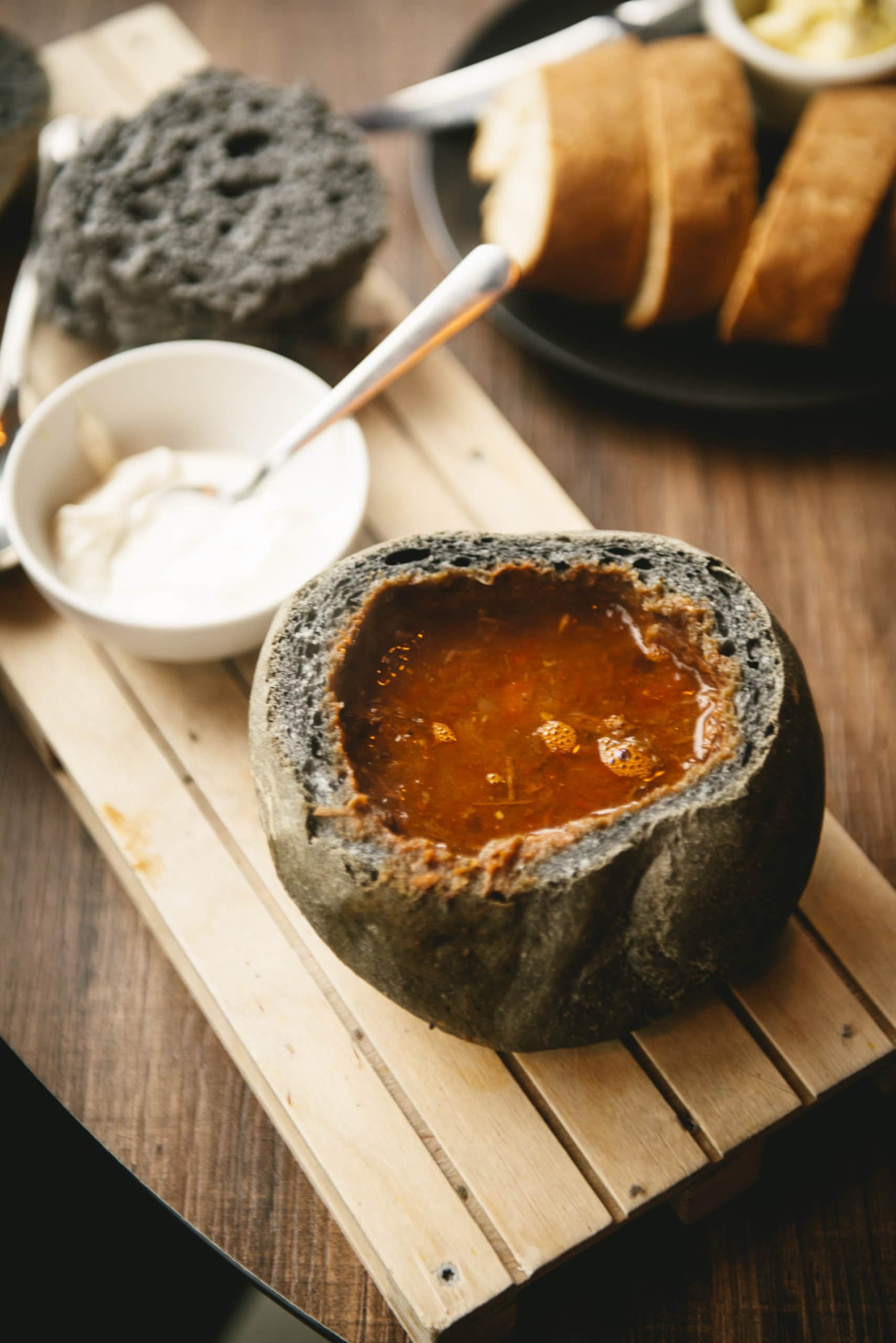 The soup company in Vik, Iceland - hot lava soup