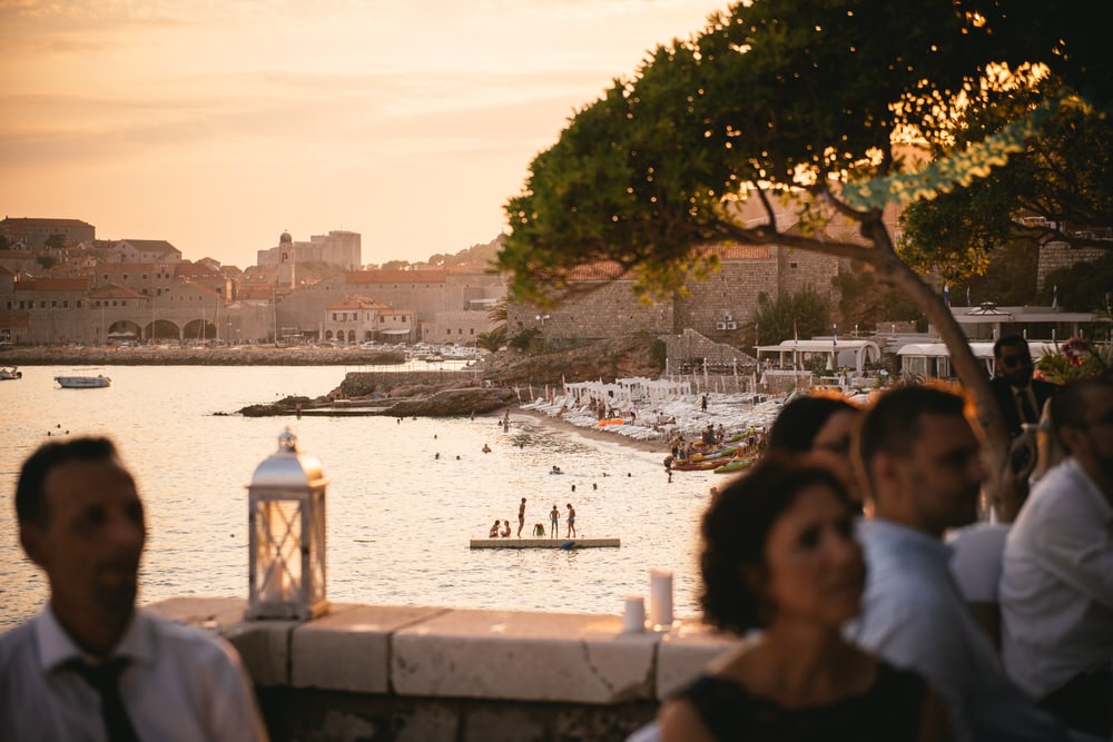 Croatia elopement example - view on Dubrovnik