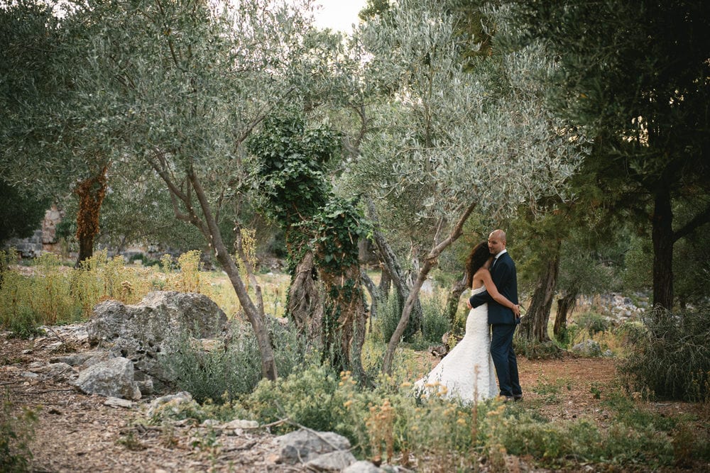 Croatia elopement example - in the olive trees