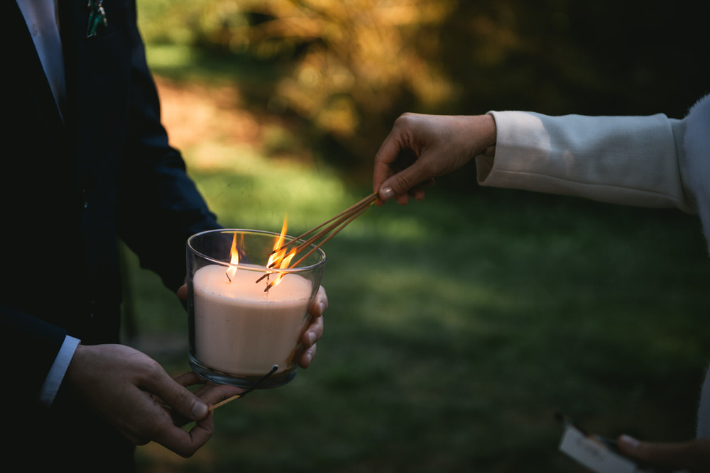 How to make an elopement ceremony even more special - light a candle