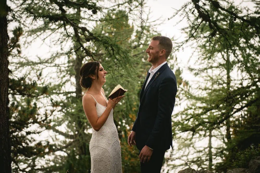 How to make an elopement ceremony even more special - reading your own vows