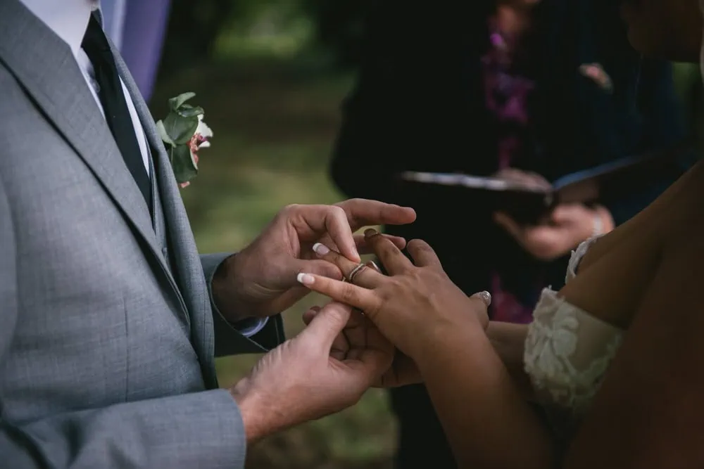 How to make an elopement ceremony even more special - exchanging rings