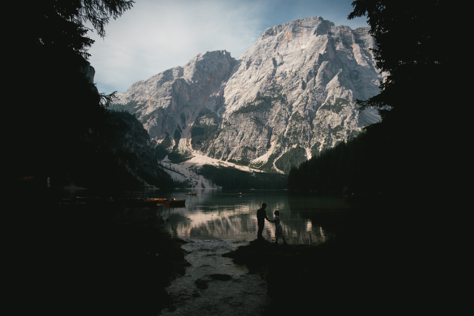 Lago di Braies Dolomites elopement