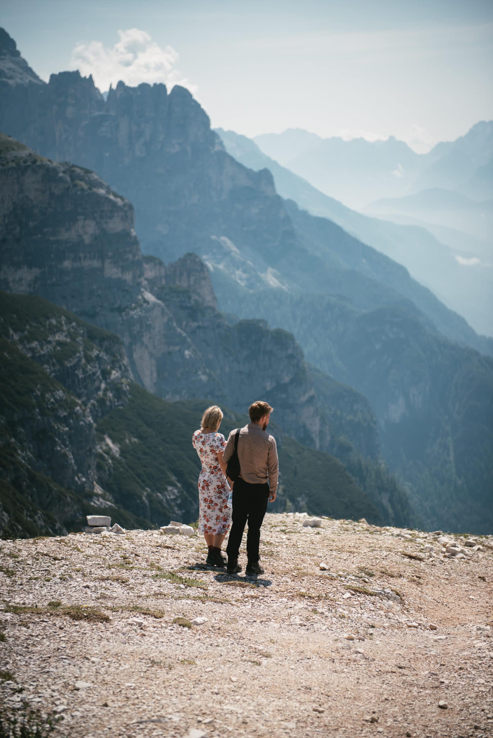 Dolomites elopement and couple photos