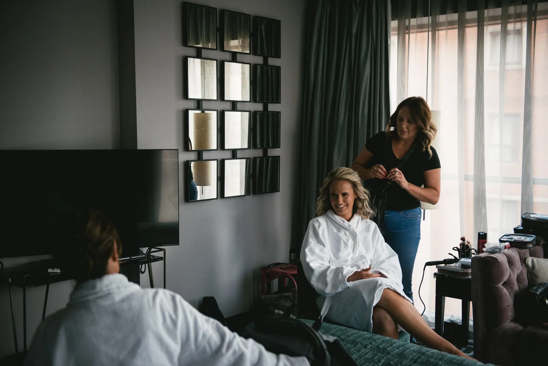 Getting ready for an elopement in Belfast - the Fitzwilliam