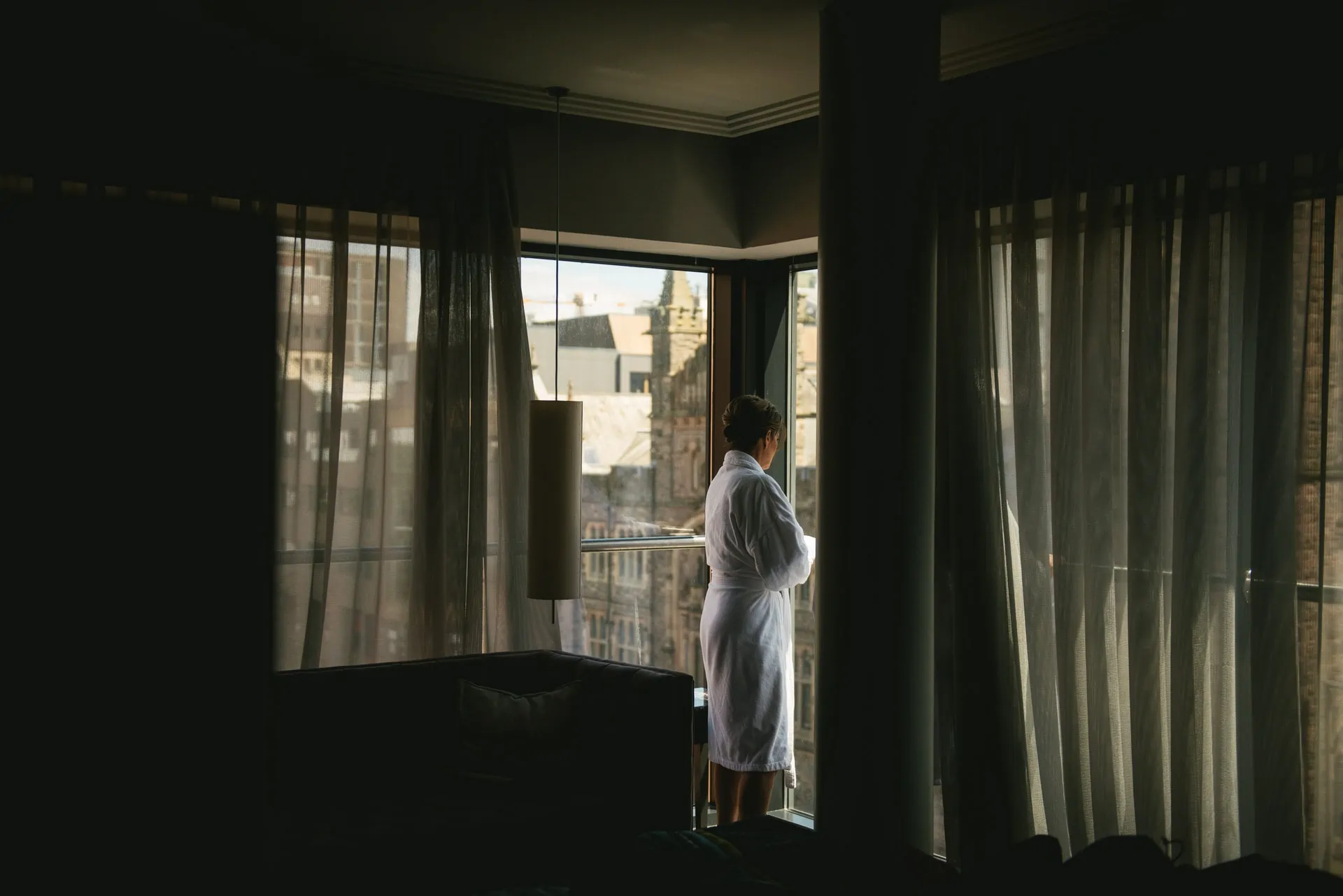 Getting ready for an elopement in Belfast - the Fitzwilliam
