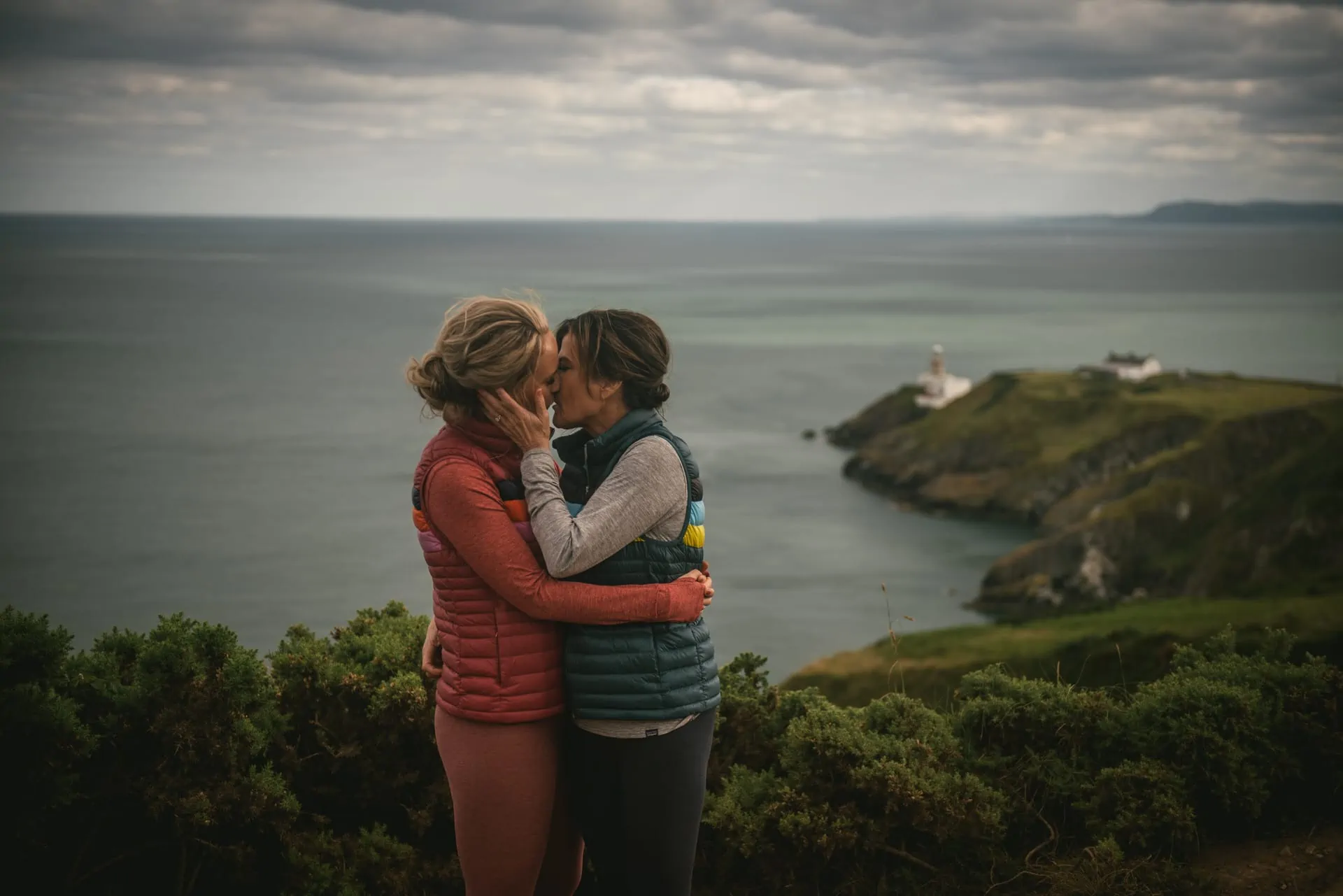Howth head same-sex adventure session elopement
