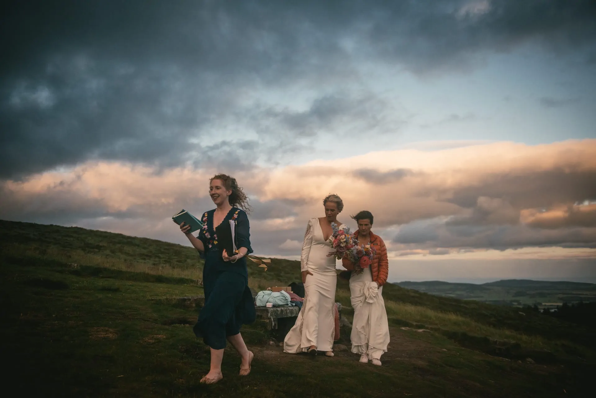 Same-sex adventure elopement in the wicklow Mountains NP in Ireland