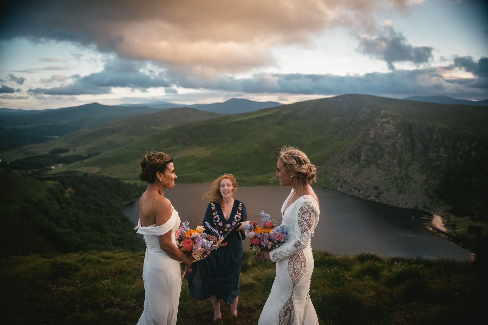 Same-sex adventure elopement in the wicklow Mountains NP in Ireland