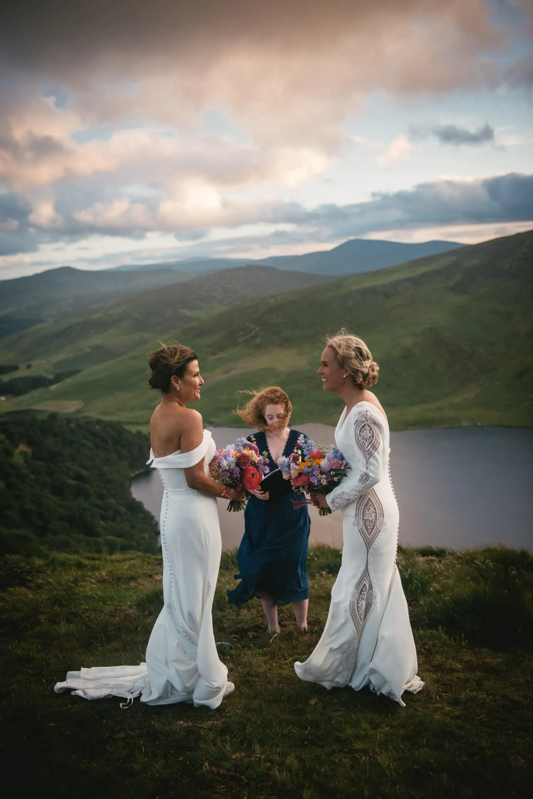 Same-sex adventure elopement in the wicklow Mountains NP in Ireland
