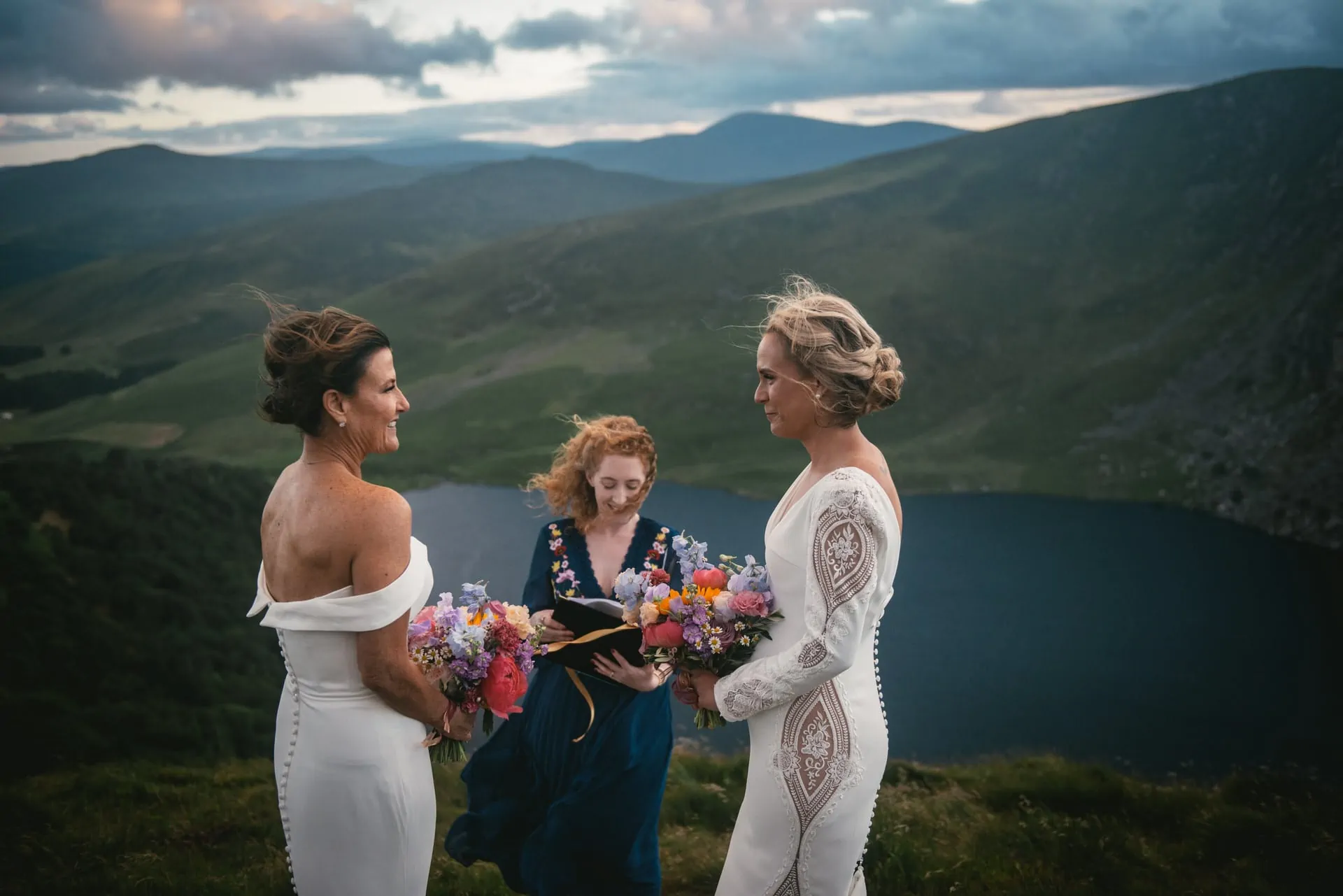 Same-sex adventure elopement in the wicklow Mountains NP in Ireland