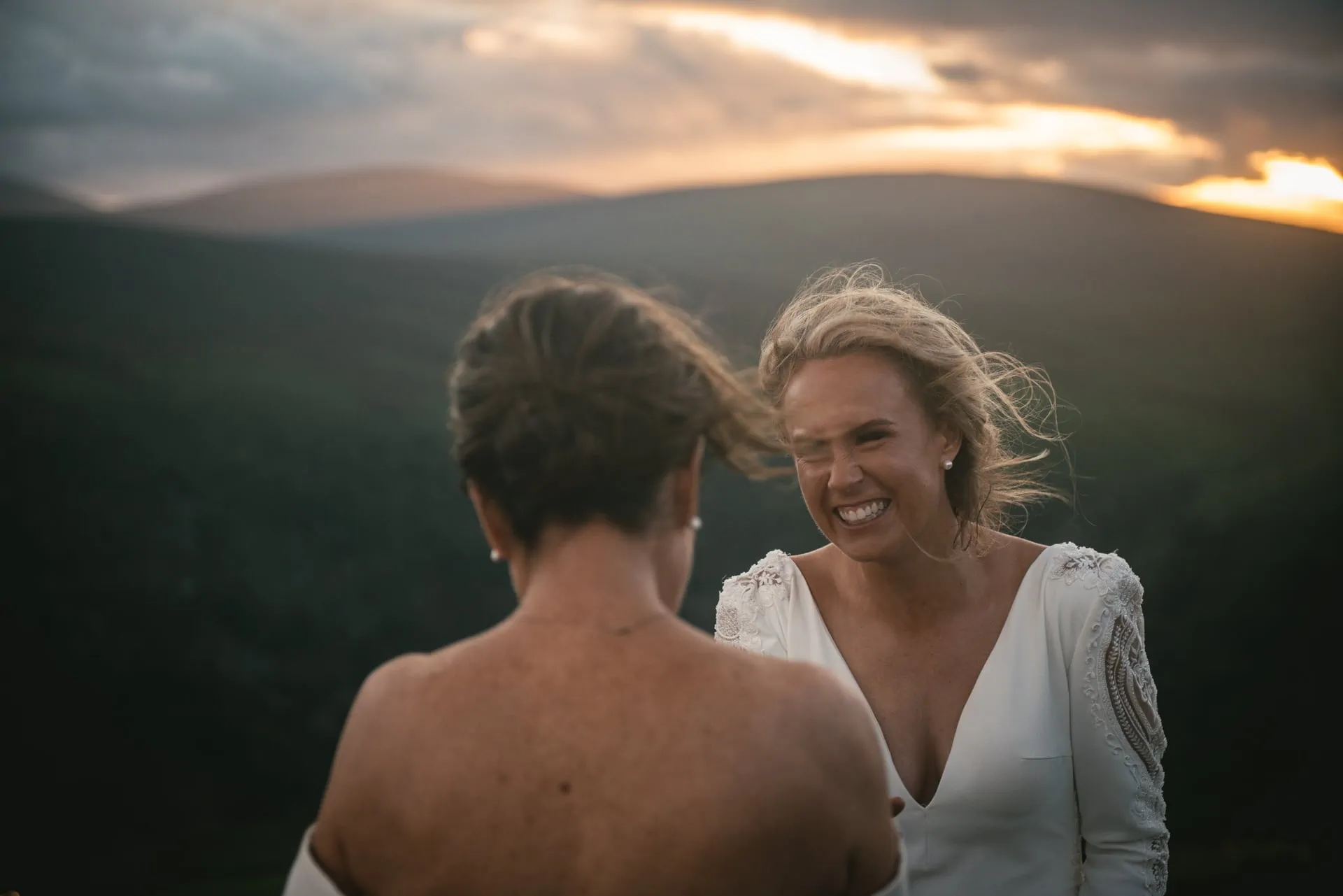 Same-sex adventure elopement in the wicklow Mountains NP in Ireland