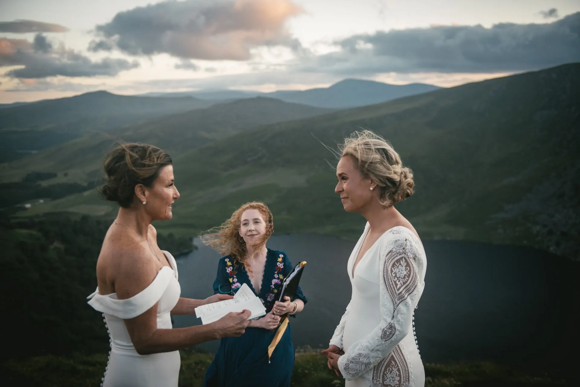 Same-sex adventure elopement in the wicklow Mountains NP in Ireland