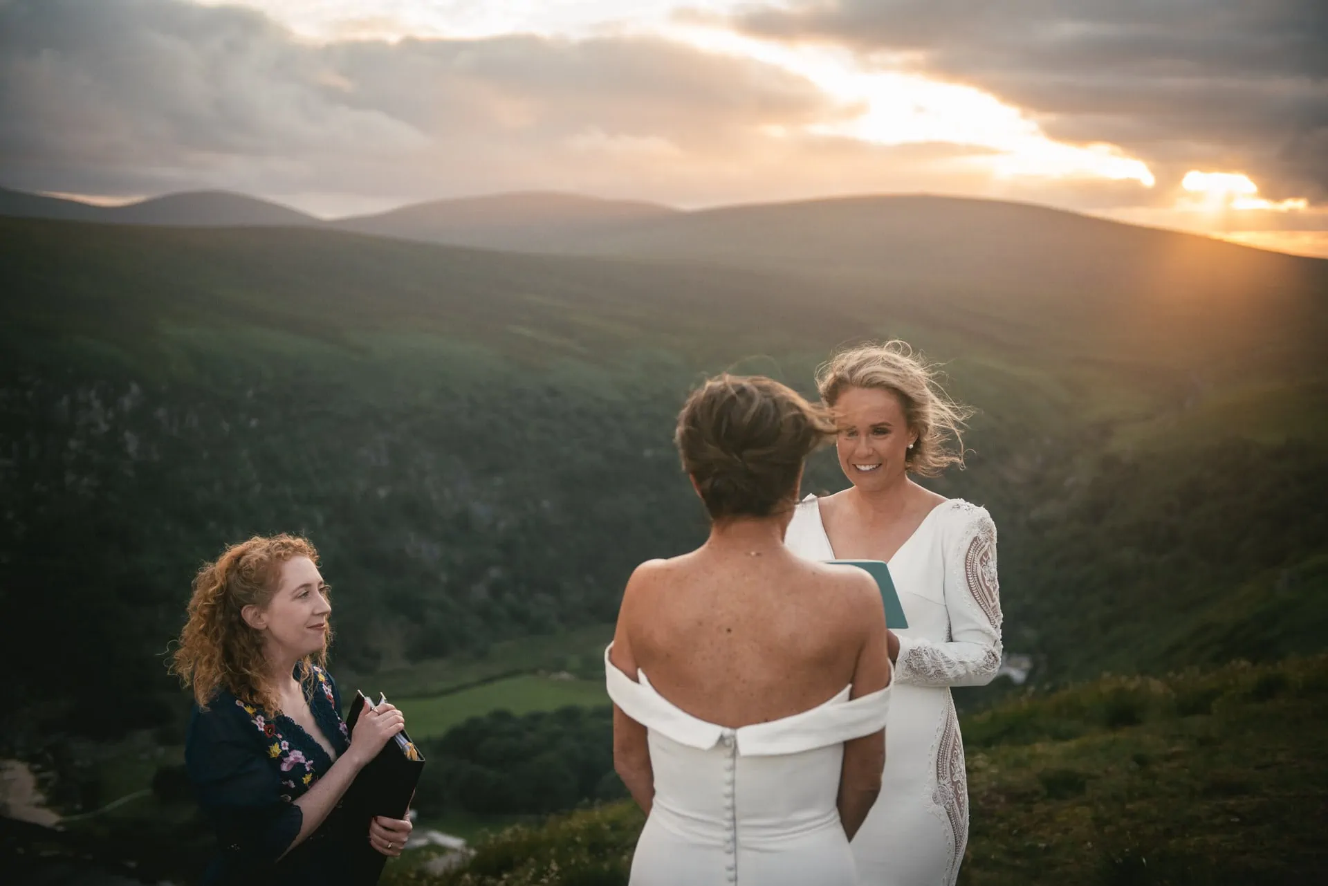 Same-sex adventure elopement in the wicklow Mountains NP in Ireland
