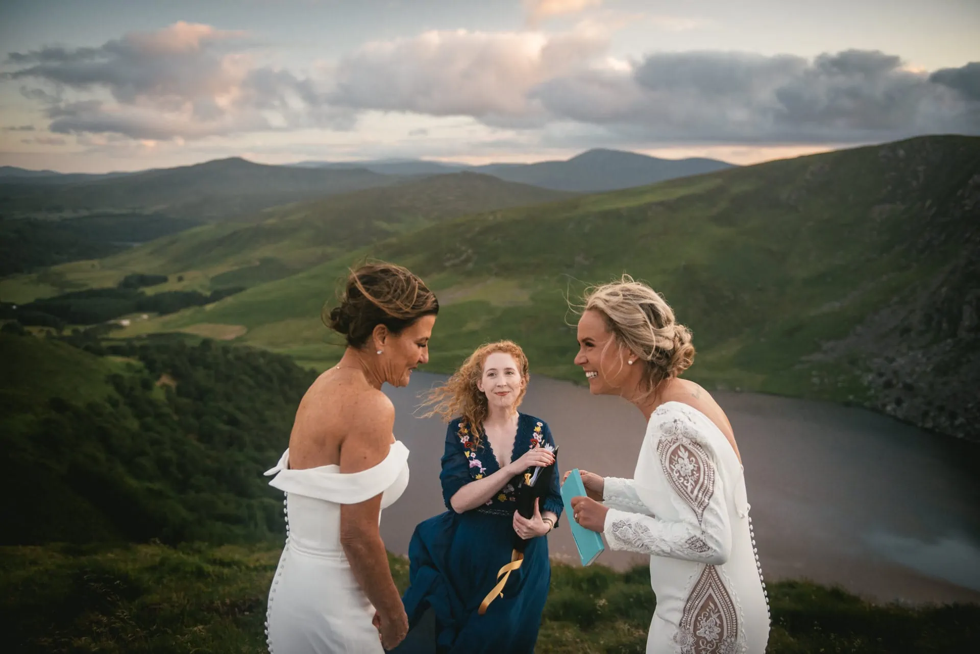 Same-sex adventure elopement in the wicklow Mountains NP in Ireland