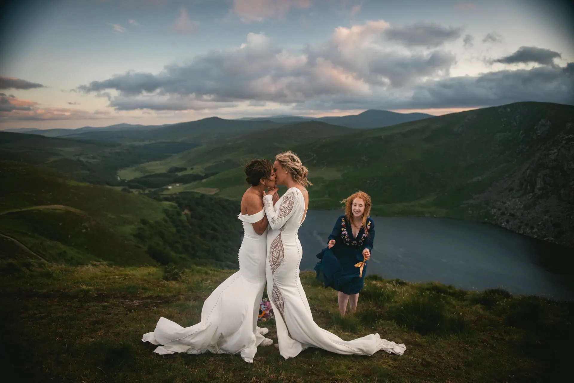 Same-sex adventure elopement in the wicklow Mountains NP in Ireland