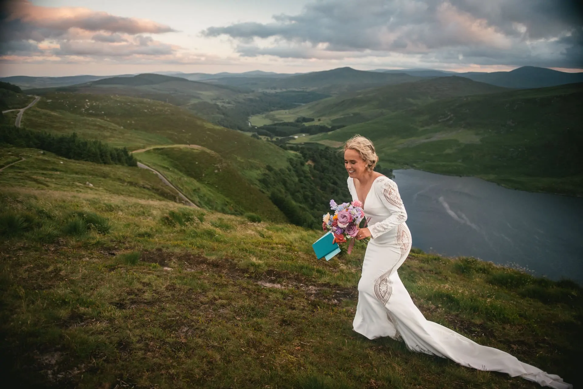 Same-sex adventure elopement in the wicklow Mountains NP in Ireland