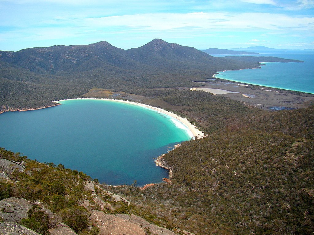 Wineglass bay is one of the best spots where to elope in Tasmania