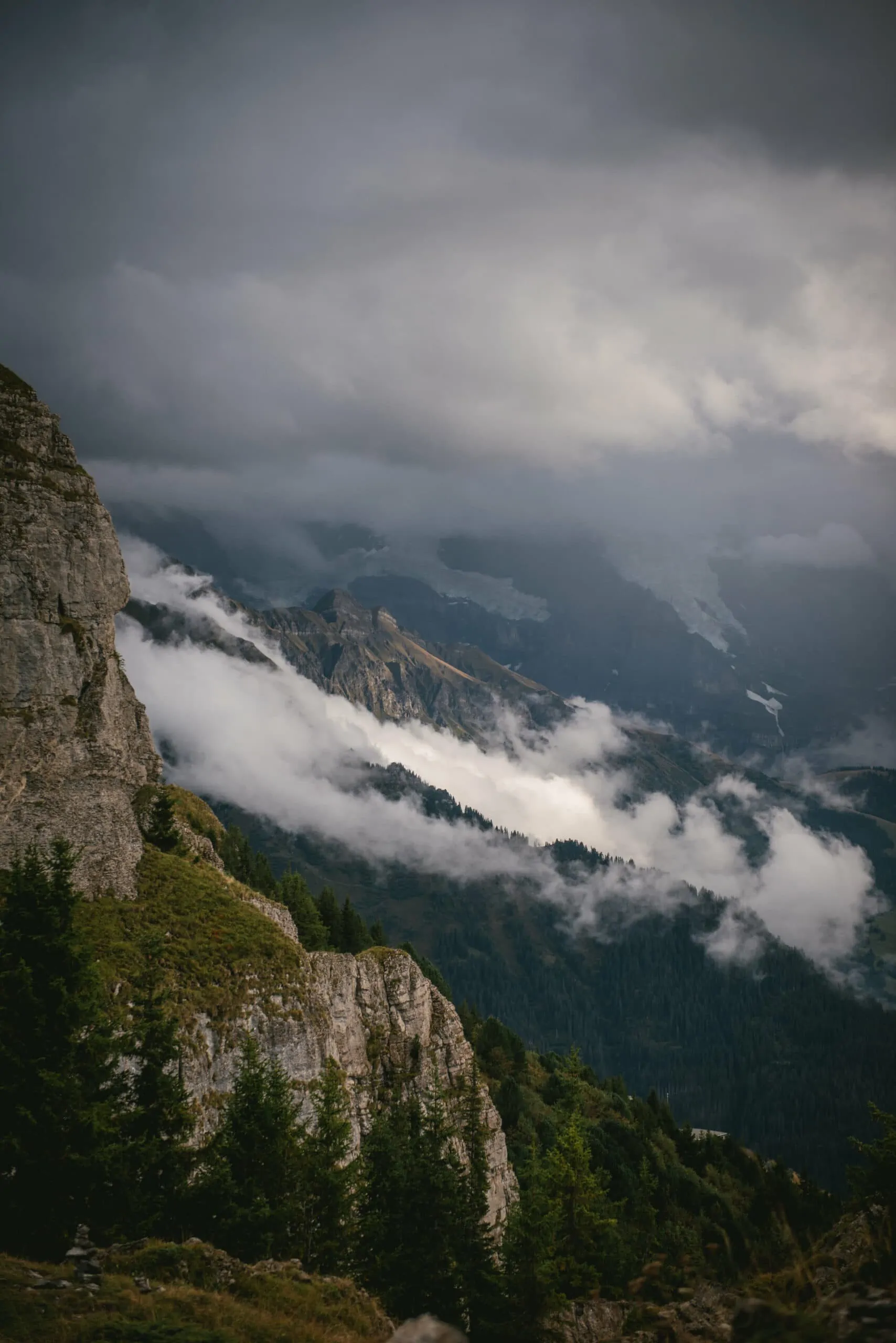 View on the Lauterbrunnen valley