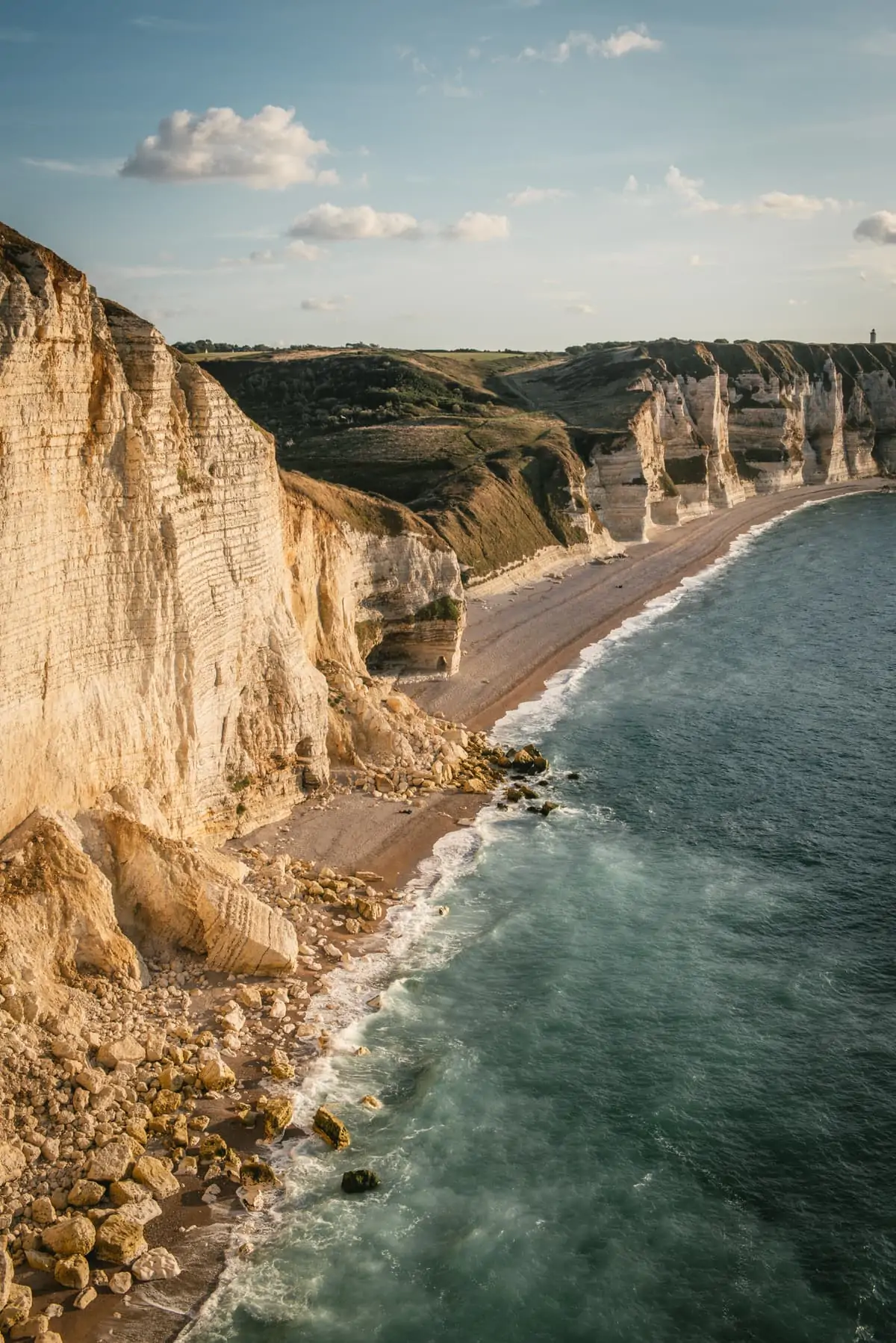 Detail shot of the Etretat cliffs