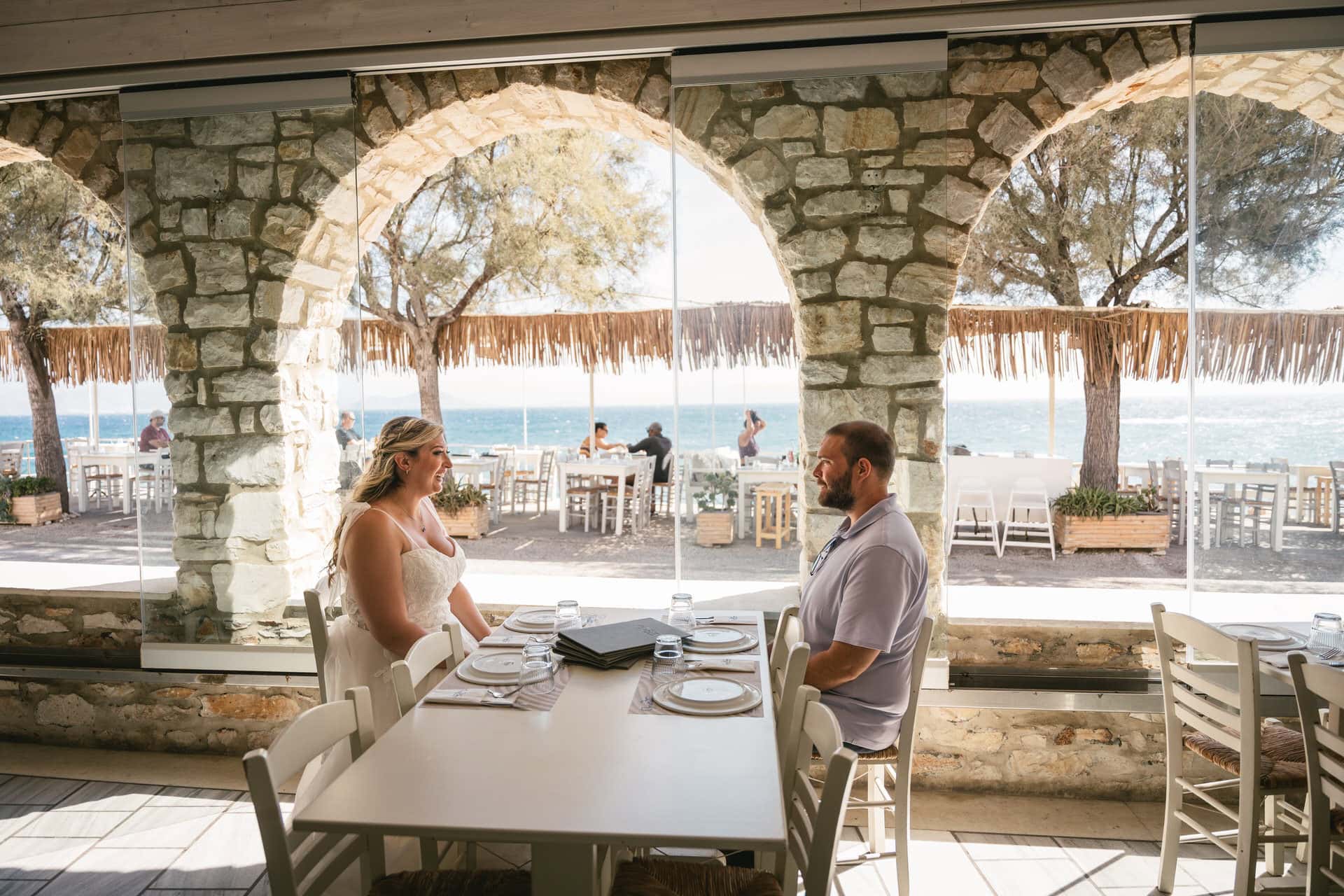 Dinner Breaks Matter More Than People Think, a Greece elopement moment by Zephyr and Luna