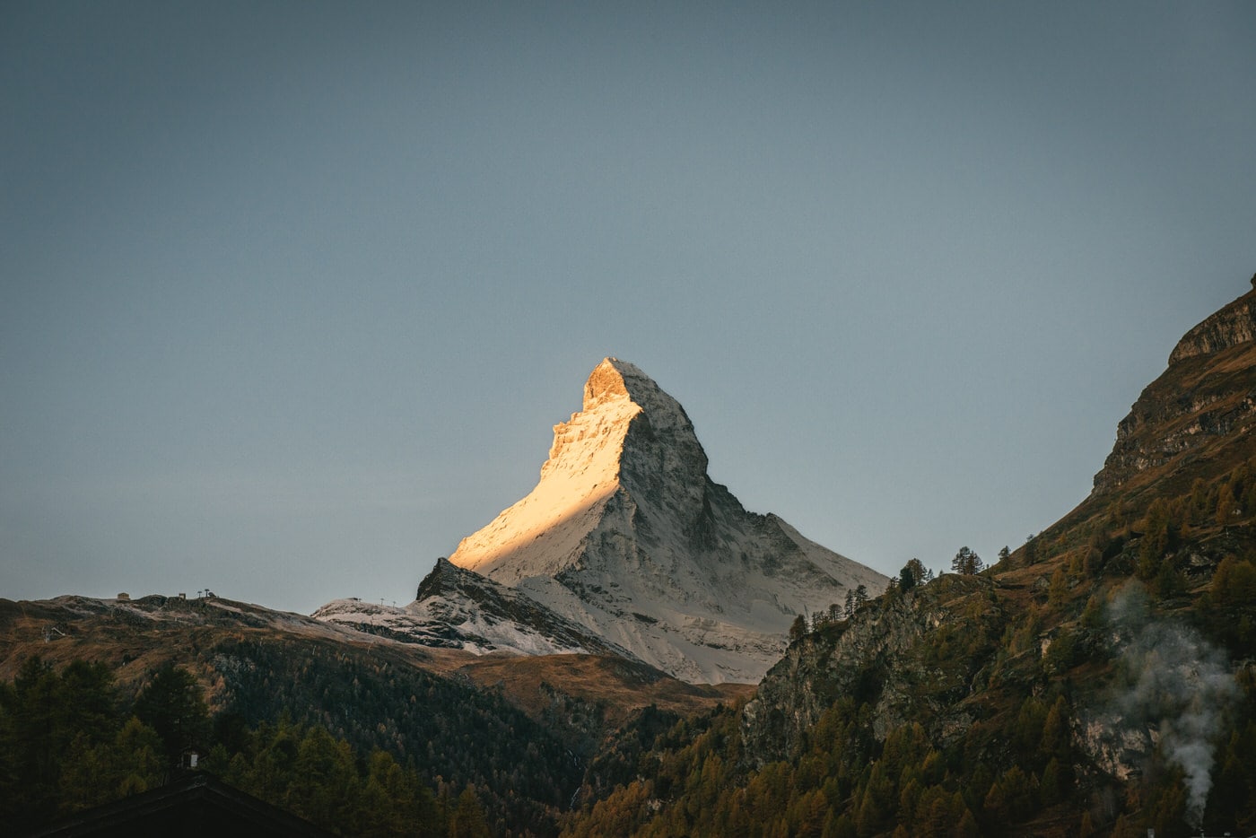 The Matterhorn viewed from Zermatt