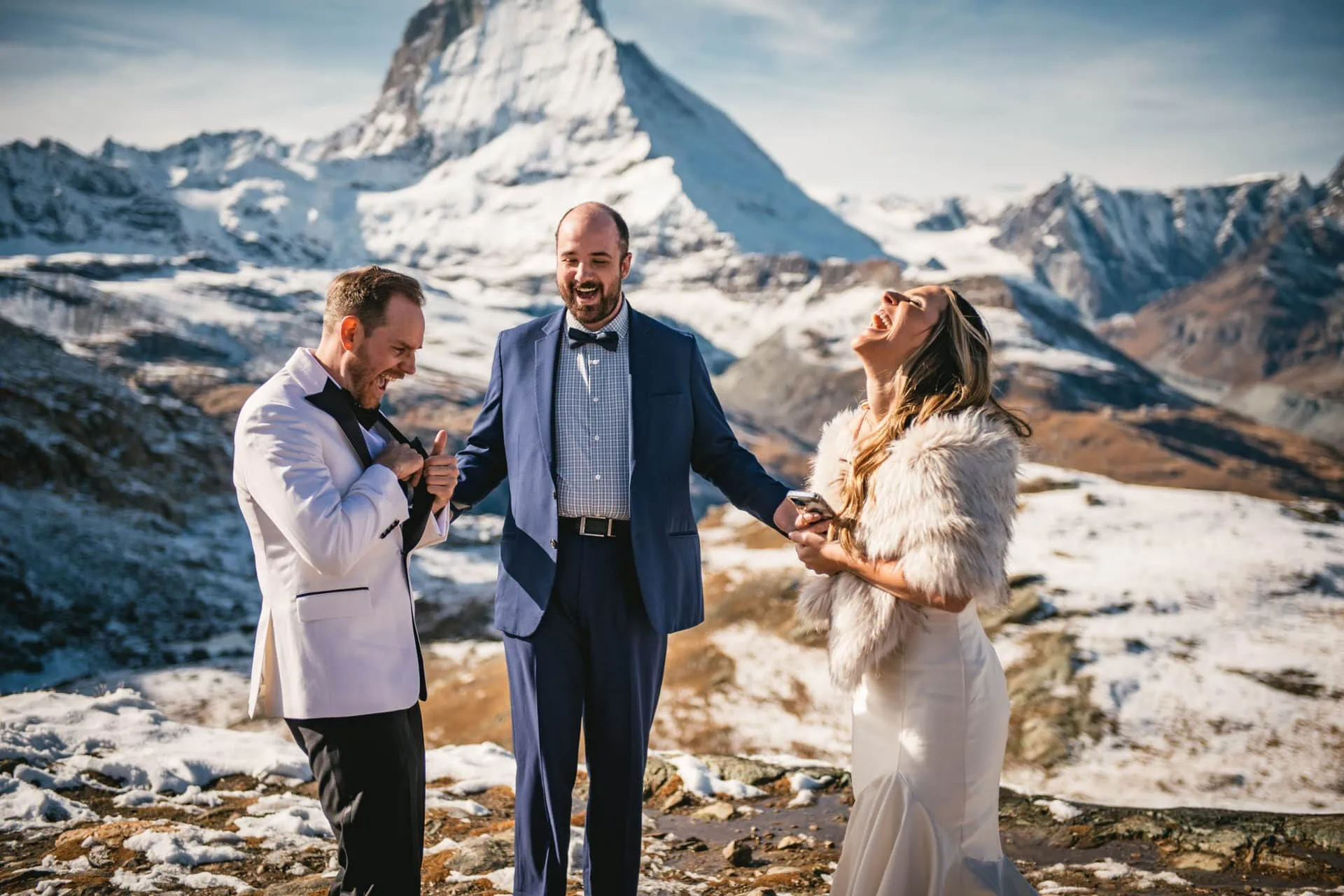 Elopement ceremony in Zermatt