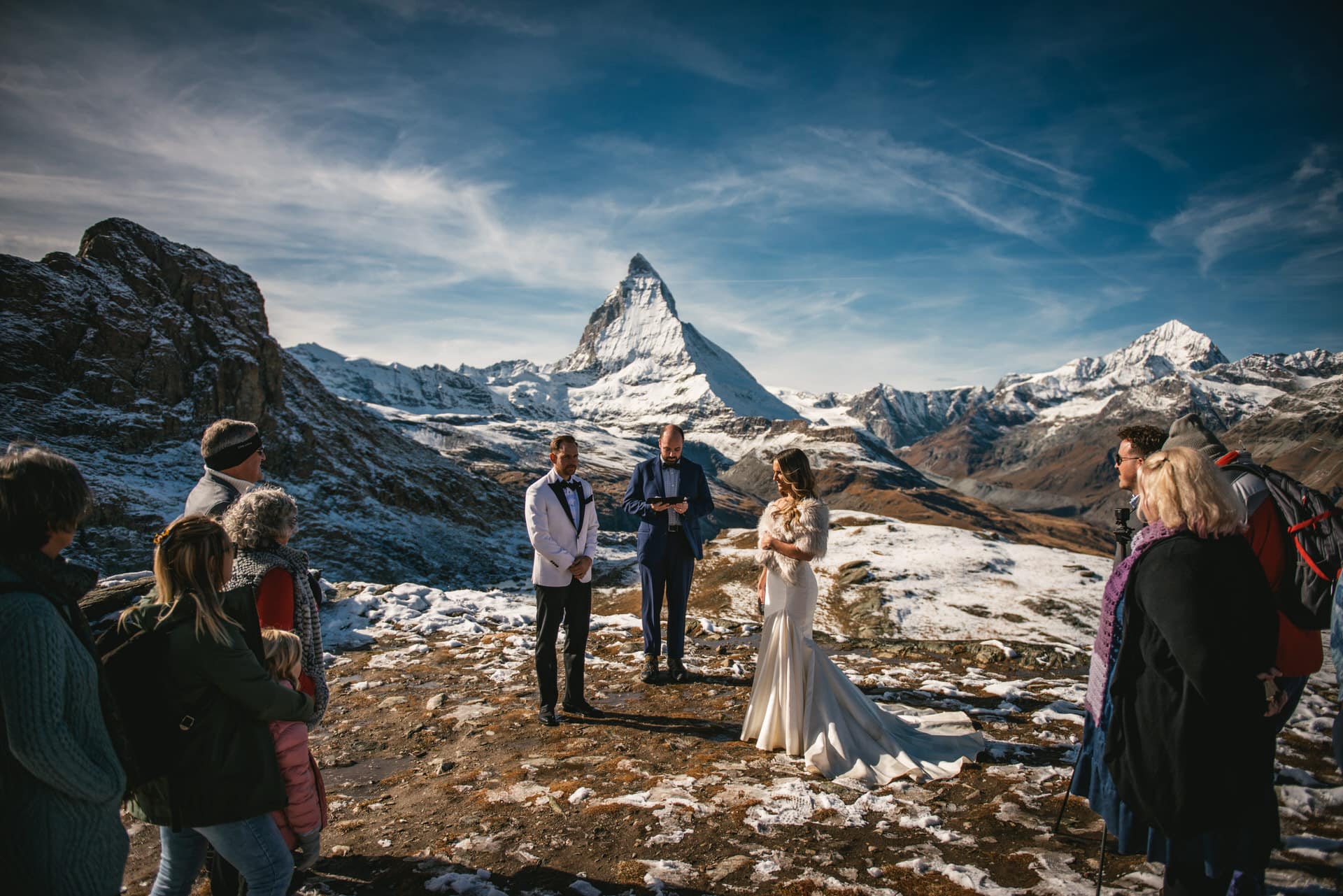Elopement ceremony in Zermatt