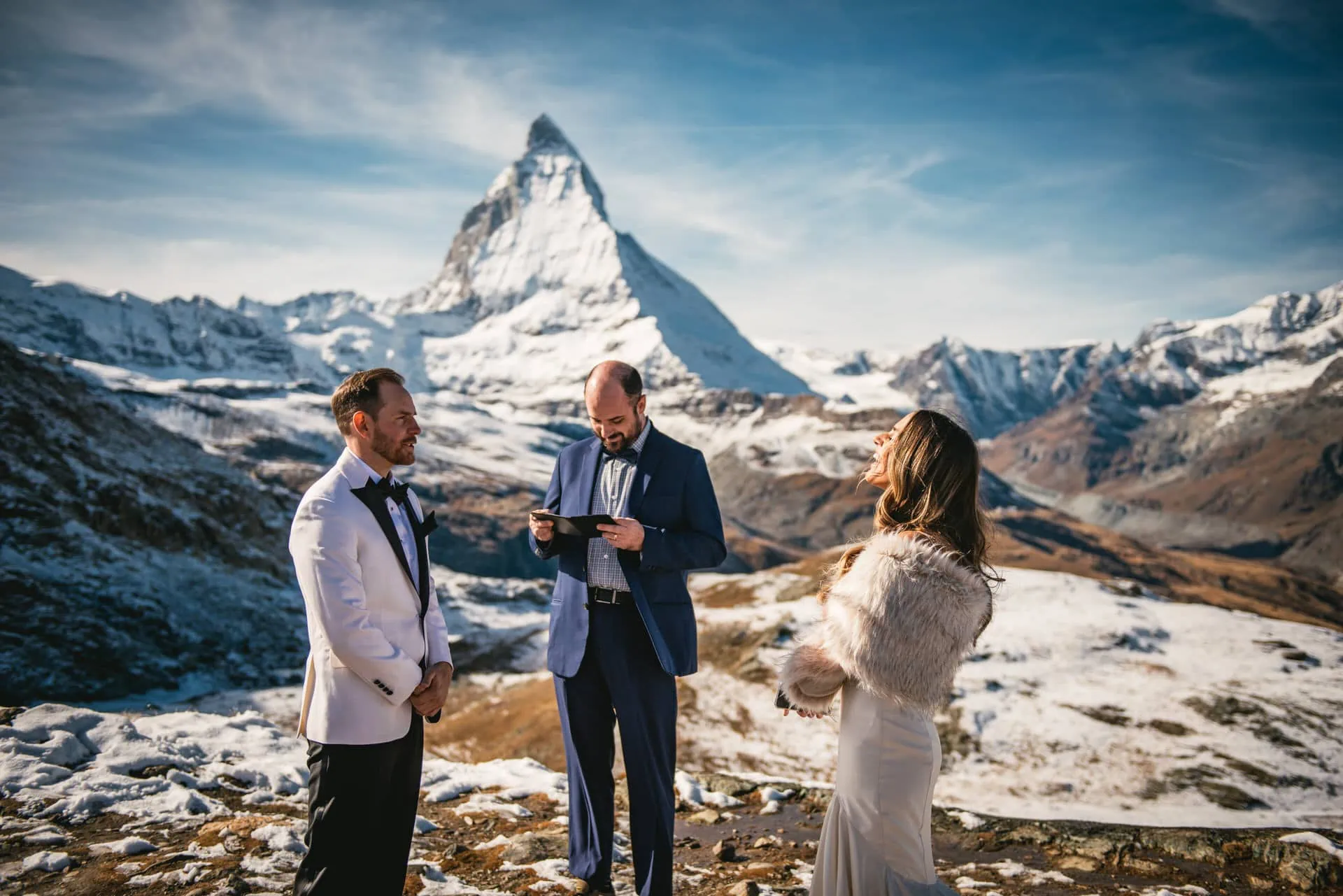 Elopement ceremony in Zermatt
