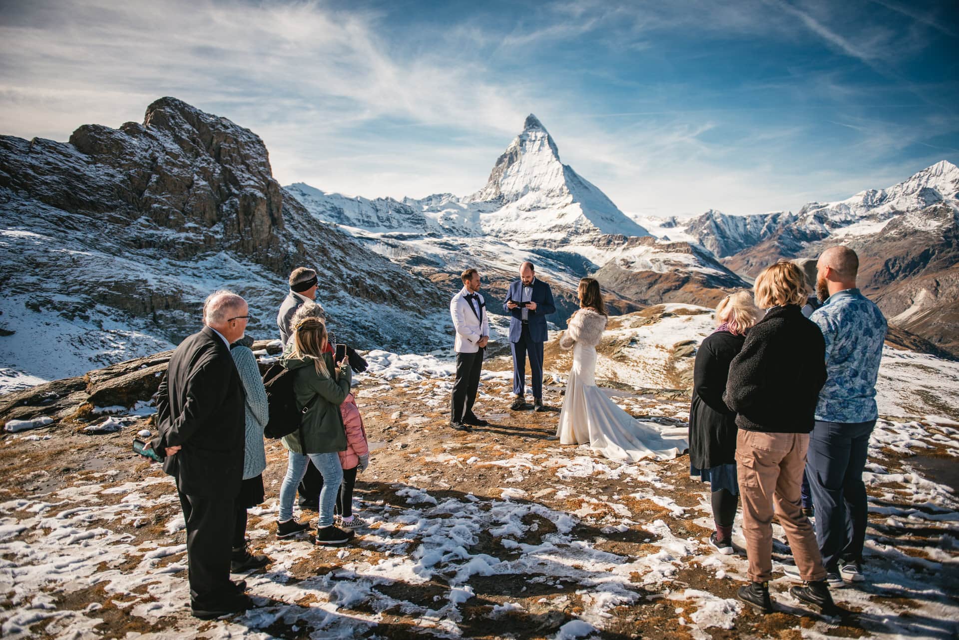 Elopement ceremony in Zermatt